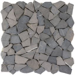 Wellker Natursteinmosaik Recife Graphite 30,5x30,5 cm Mosaikfliesen auch als Muster erhältlich