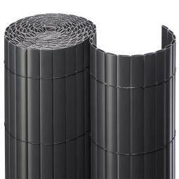 Sichtschutzmatte PVC anthrazit Sichtschutzzaun 0,90m x 3,00m, langlebig und einfache Befestigung