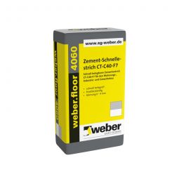 weber Schnellestrich weber.floor 4060 Zement-Schnellestrich Zementestrich 25 kg, für den Innen- u. Außenbereich