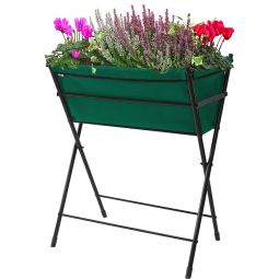 VegTrug Poppy Go! Hochbeet Dunkelgrün Größe 65x40x79 cm