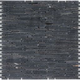 Wellker Natursteinmosaik Jerico Marmor Negro Glacia gesägt 30,5x30,5 cm Mosaikfliesen auch als Muster erhältlich