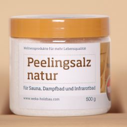 weka Peelingsalz natur 500 g Dose für Sauna erfrischend und belebend