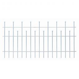 Alberts Zaunfeld Madrid verzinkt Stahlzaun Rohstahl, 200 cm Breite