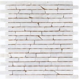 Wellker Natursteinmosaik Arauca Marmor Carrara White getrommelt 30,5x30,5 cm Mosaikfliesen auch als Muster erhältlich