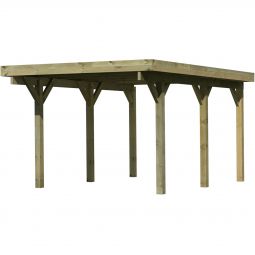 Karibu Einzelcarport Classic Unterstand verschiedene Größen, kesseldruckimprägniert, Pfostenstärke 115x115mm