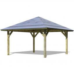 Karibu Carport Kirn Unterstand verschiedene Größen, kesseldruckimprägniert, Pfostenstärke 115x115mm