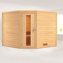 Karibu Woodfeeling Sauna Leona verschiedene Ausführungen