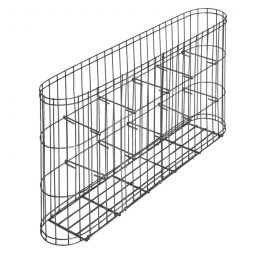 bellissa Gabionenkorb Leonardo Steingabionen  zur freien Aufstellung, Maße (LxBxH) 600x100x300mm, Stabstärke 2/2mm, Maschenweite 25x100mm