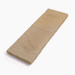 Seltra Natursteine Abdeckplatte/Trittstufe MANDRA Sandstein gelb-hellbeige Oberfläche spaltrau, sehr eben, mit Wassernase, 6x35x100 cm