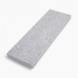 Seltra Natursteine Abdeckplatte/Trittstufe BRAVO EXACTA Granit edelgrau allseits gesägt, geflammt, Kanten gefast, 100x35x6 cm