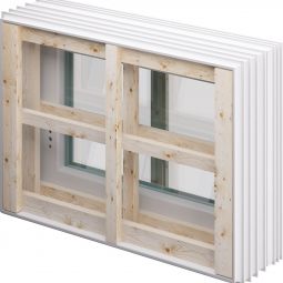 ACO Therm 3.0 Leibungskellerfenster Standard für Ortbeton und Mauerwerk mit 3-fach WSG 3-fach Verglasung, integrierte Mehrkammerhohlprofile für eine hohe Dämmkraft