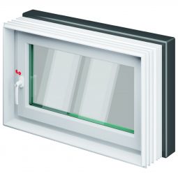 ACO Therm 3.0 Leibungskellerfenster HWD-S plus - Sanierung Hochwasserdicht mit 3-fach WSG 3-fach Verglasung, hochwasserbeständig, erhöhten Einbruchschutz durch Verbundsicherheitsglas