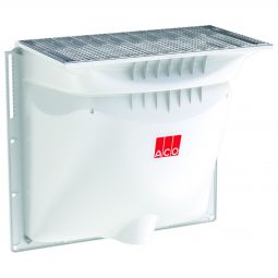 ACO Therm® Lichtschacht Komplettset 600 mm Tiefe Streckmetallrost begehbar Lichtschachtkörper, Rost & Montageset