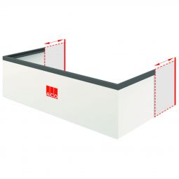 ACO Therm® Aufstockelement höhenverstellbar 3-300 mm verschiedene Größen, weißes PVC