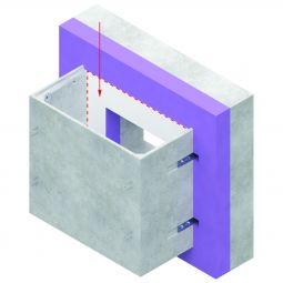 ACO Rückwand PVC Weiß für Betonlichtschacht Tiefe 3 mm