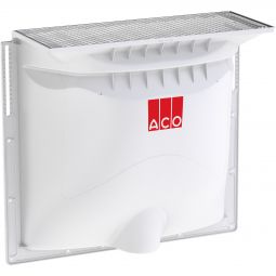 ACO Therm® Lichtschacht Komplettset 400 mm Tiefe Streckmetallrost begehbar Lichtschachtkörper, Rost & Montageset