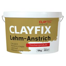 ClayTec Lehm-Anstrich Braun CLAYFIX 1,5 kg oder 10 kg Eimer