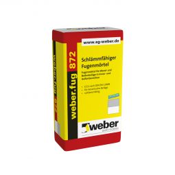 weber Verfugung weber.fug 872 Schlämmfähiger Fugenmörtel zementgrau für Fugenbreiten 3-20mm