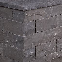 Seltra Natursteine Klostermauersteine SANOKU® ELEGANCE Basalt anthrazit-schwarz Sichtflächen spaltrau, Lager- & Stirnflächen gesägt, 15x20x40 cm