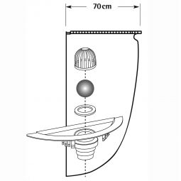 MEA Geruchsverschluss MEASTOP 70 cm