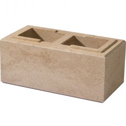 WESERWABEN Gartenmauer Vario-Line Mauerstein Creme-Beige Höhe 16,7 cm, Halb- oder Normalstein wählbar
