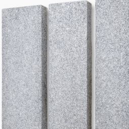 Seltra Natursteine Palisaden multi BRAVO EXACTA Granit edelgrau Herkunft China allseits gesägt & geflammt, Kanten gefast, höhe 100 cm