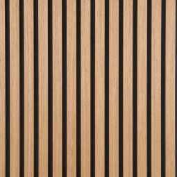 FibroTech Akustikpaneele QUANTI Oiled Oak - Eiche geölt Die Wand- & Deckenpaneele 2440x520x18 mm verbessern Ihre Raumakustik und sind einfach zu montieren