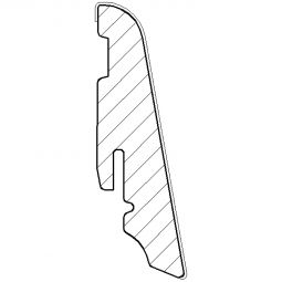 HARO Sockelleiste Disano Eiche naturweiß Fußleisten 19x58x2200mm