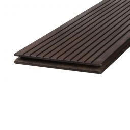 TraumGarten Terrassendiele 1850x22x180mm DreamDeck Bambus XL dunkel einseitig glatt, einseitig genutet