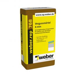 weber Kellerabdichtung weber.rep 768 Vergussmörtel 4 mm 25 kg Sack