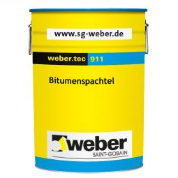 weber Kellerabdichtung weber.tec 911 Bitumenspachtel verschiedene Gebindegrößen