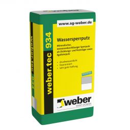 weber Kellerabdichtung weber.tec 934 Wassersperrputz 25 kg Sack