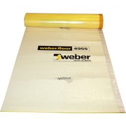 weber Trittschalldämmung weber.floor 4955 Trittschall- und Trennlagenbahn Schallschutz Folie Rollenmaße: 30 x 1 Meter