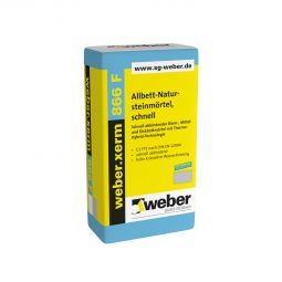 weber Fliesenkleber weber.xerm 866 F Allbett-Natusteinmörtel schnell für empfindliches Steinzeug