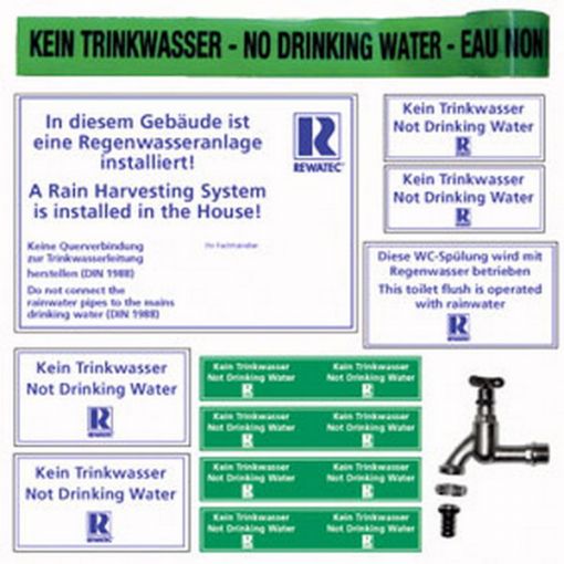 Beschriftungsset für Wasseranlagen 2