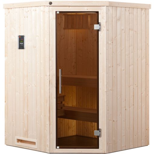 weka Sauna Ecksauna KIRUNA mit 2