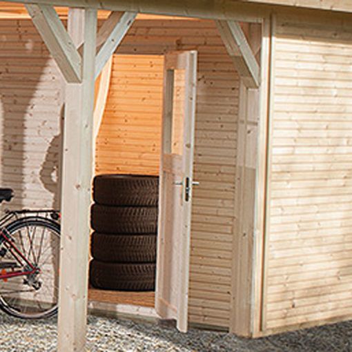 weka Geräteraum kesseldruckimprägniert für Carport 2