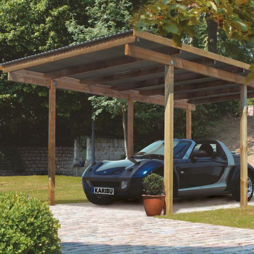 Karibu Einzelcarport ECO Unterstand 2