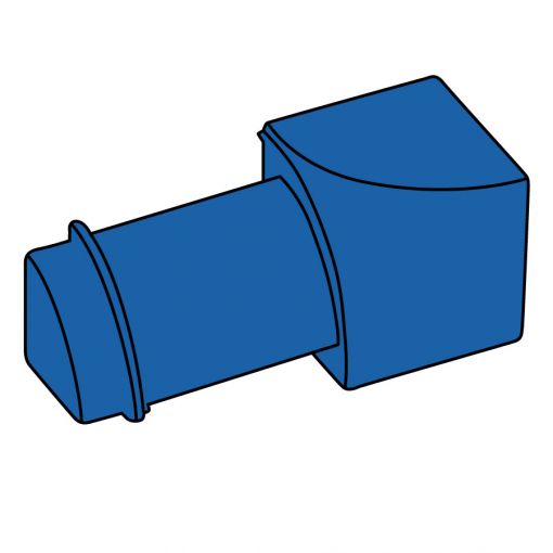 BLANKE Fliesenschiene Viertelkreis-Profil Innenecke Aluminium 2