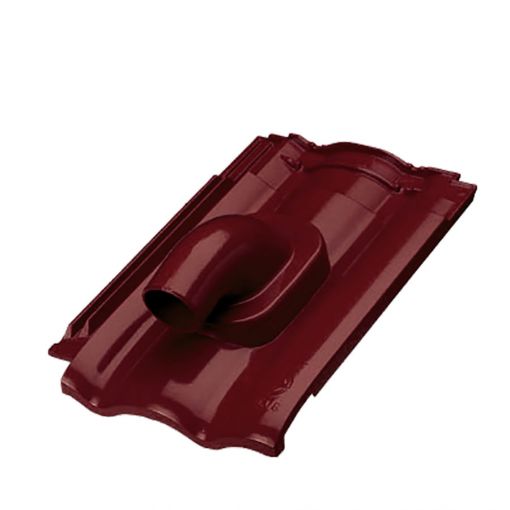 Erlus Forma Alu-Solardurchgang maroon Dachziegel 2