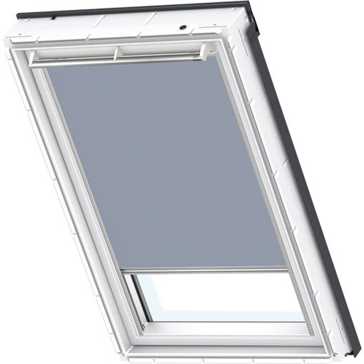 VELUX Sichtschutzrollo Uni Blau 9050 2