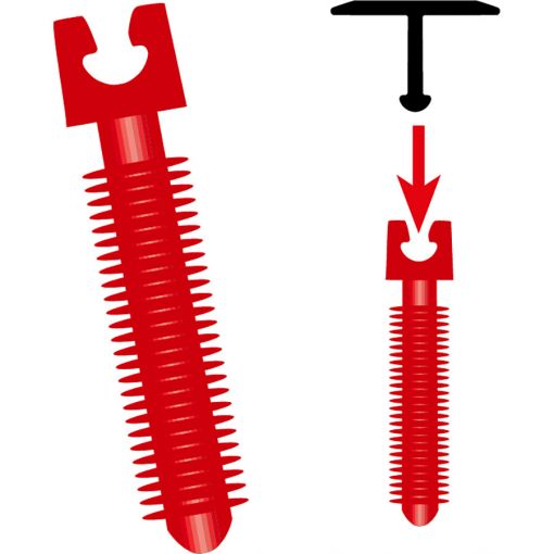 Parkettfreund Kunststoff-Dübel für T-Profile 2