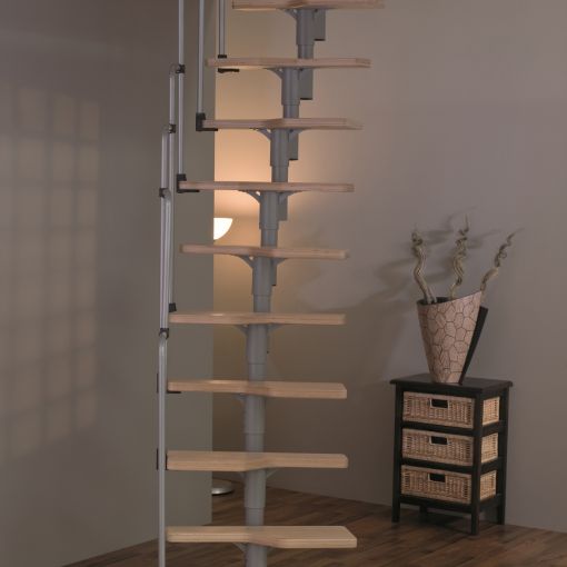 Minka Mittelholmtreppe Twister Buche grau 2