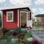 weka Designhaus 213 Plus schwedenrot Gartenhaus Gartenhütte