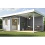 weka Designhaus 213 A/B grau Gartenhaus Poolhaus