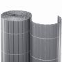 Sichtschutzmatte PVC silber