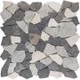 Wellker Natursteinmosaik Recife Biancone / Java 30,5x30,5 cm Mosaikfliesen