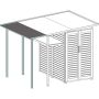 weka Fahrradunterstand-Verlängerung für Gartenschrank Garten[Q] Multi Grau