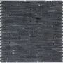 Wellker Natursteinmosaik Jerico Marmor Negro Glacia gesägt 30,5x30,5 cm Mosaikfliesen