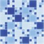 Wellker Glasmosaik Blau Mix 30x30 cm Mosaikfliesen